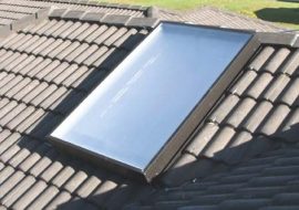 1100x1500 skylight on a tile roof