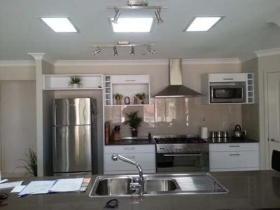 Triple Skylight Kitchen